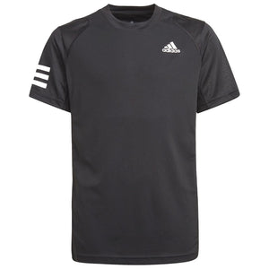T-shirt Adidas 3 Strips Club Noir Junior Face - Esprit Padel Shop