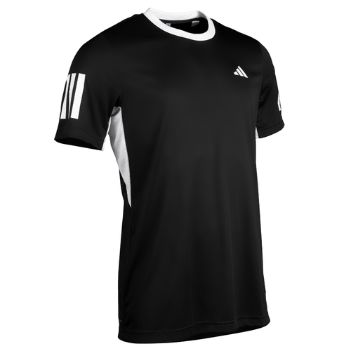 T-shirt Adidas Club 3 Stripes Noir/Blanc - Esprit Padel Shop
