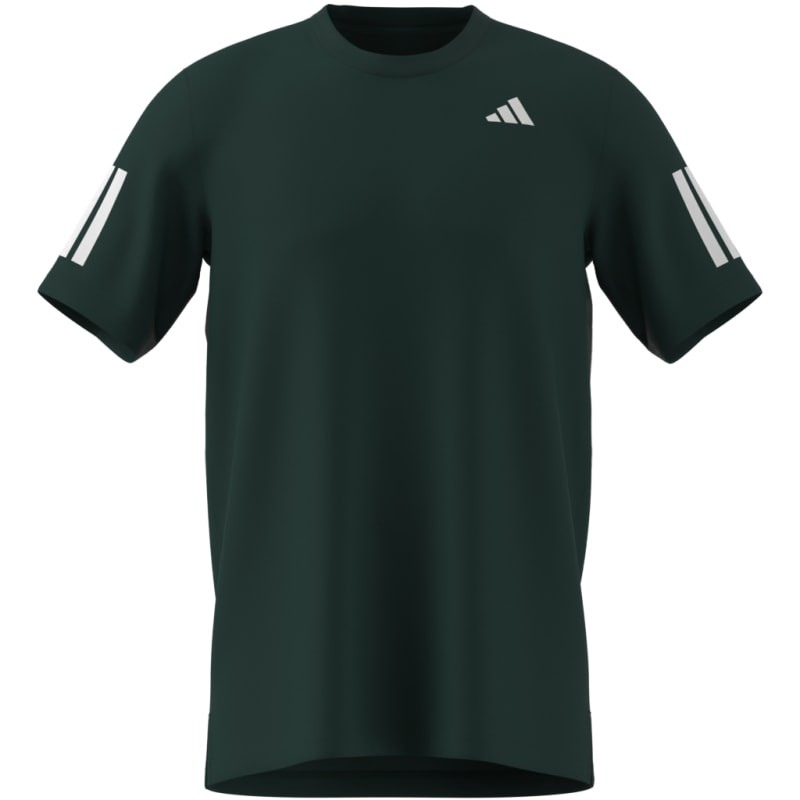 T-shirt Adidas Club 3 Stripes Vert - Esprit Padel Shop