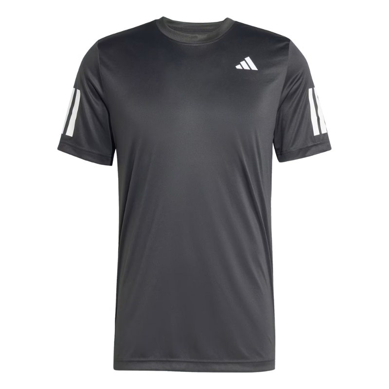T-shirt Adidas Club 3 Strips Noir - Esprit Padel Shop