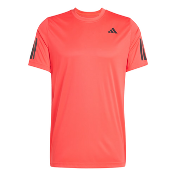 T-shirt Adidas Club 3 Strips Rouge - Esprit Padel Shop