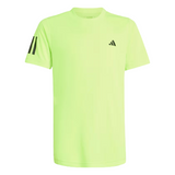 T-shirt Adidas Club 3 Strips Tee Jaune Junior Face - Esprit Padel Shop