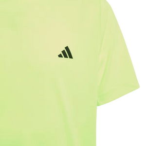 T-shirt Adidas Club 3 Strips Tee Jaune Junior Logo - Esprit Padel Shop