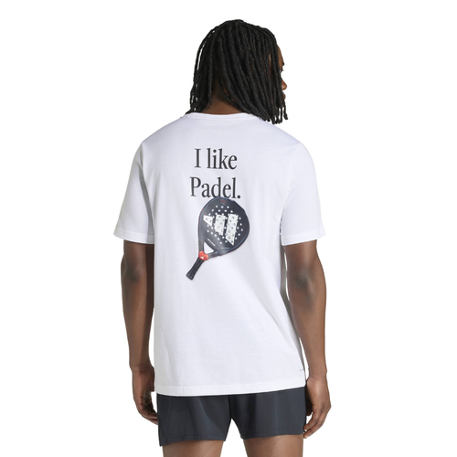 T-shirt Adidas Padel Cat Blanc - Esprit Padel Shop