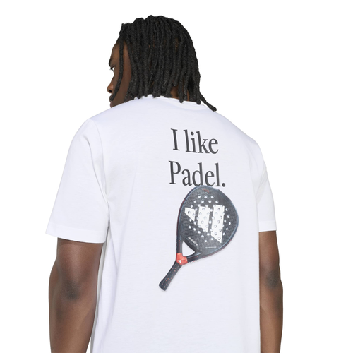 T-shirt Adidas Padel Cat Blanc - Esprit Padel Shop