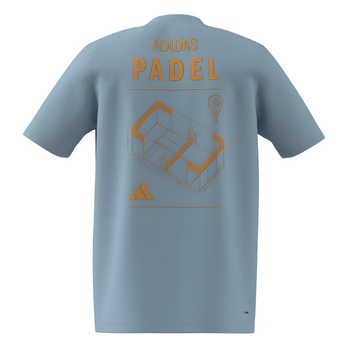 T-shirt Adidas Padel Cat Bleu/Orange - Esprit Padel Shop