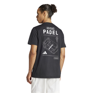 T-shirt Adidas Padel Cat Noir - Esprit Padel Shop