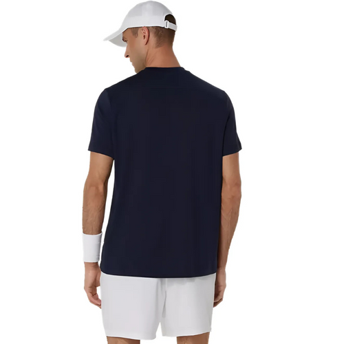 T-shirt Asics Court Bleu Marine - Esprit Padel Shop