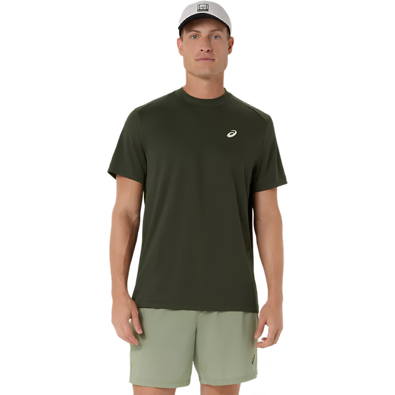 T-shirt Asics Court Vert Foncé - Esprit Padel Shop