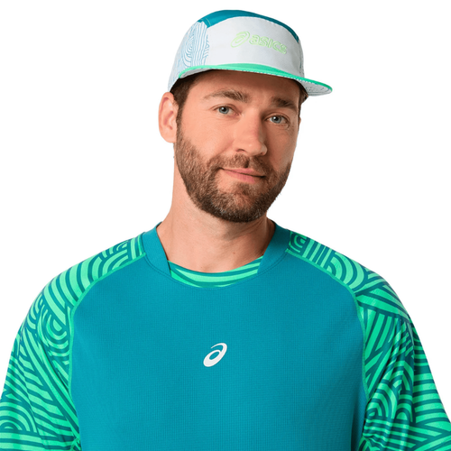 T-shirt Asics Padel Court All Over Print Bleu - Esprit Padel Shop