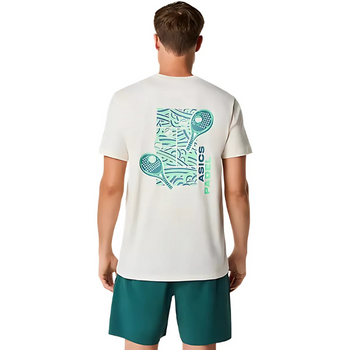 T-shirt Asics Padel Court Graphic Beige - Esprit Padel Shop