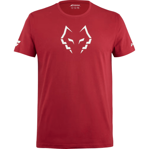 T-shirt Babolat Cotton Tee Lebron Rouge 2024 Face - Esprit Padel Shop