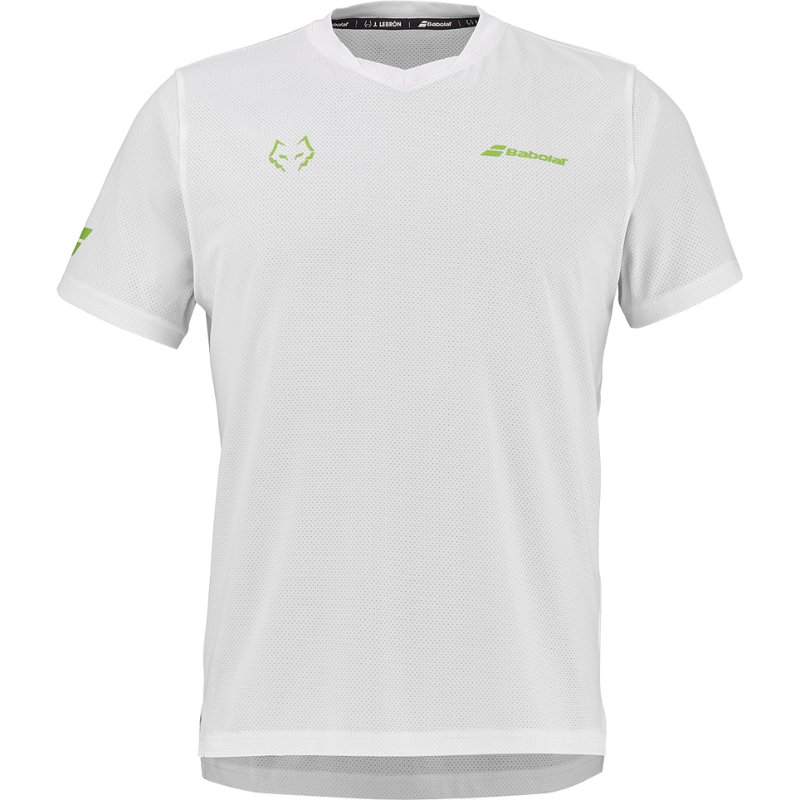 T-shirt Babolat Crew Neck Tee Lebron Blanc 2026 - Esprit Padel Shop