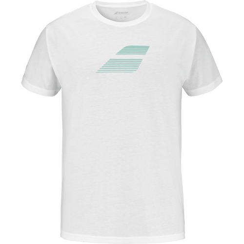 T-shirt Babolat Exercise Big Flag Blanc 2025 - Esprit Padel Shop