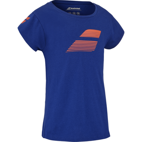 T-shirt Babolat Exercise Cotton Tee Bleu Junior Girl 2025 - Esprit Padel Shop