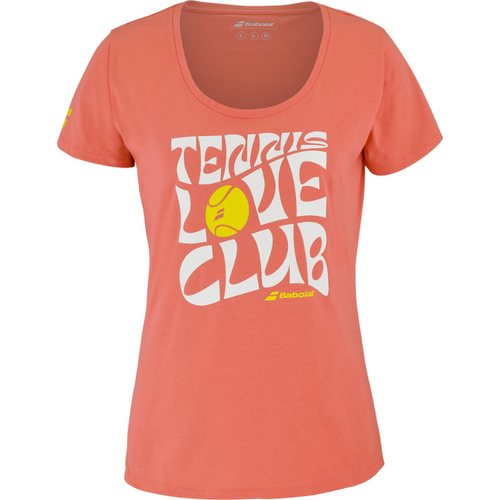 T-shirt Babolat Exercise Message Tee Orange Femme 2025 - Esprit Padel Shop