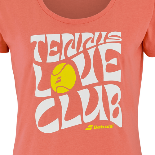 T-shirt Babolat Exercise Message Tee Orange Femme 2025 - Esprit Padel Shop