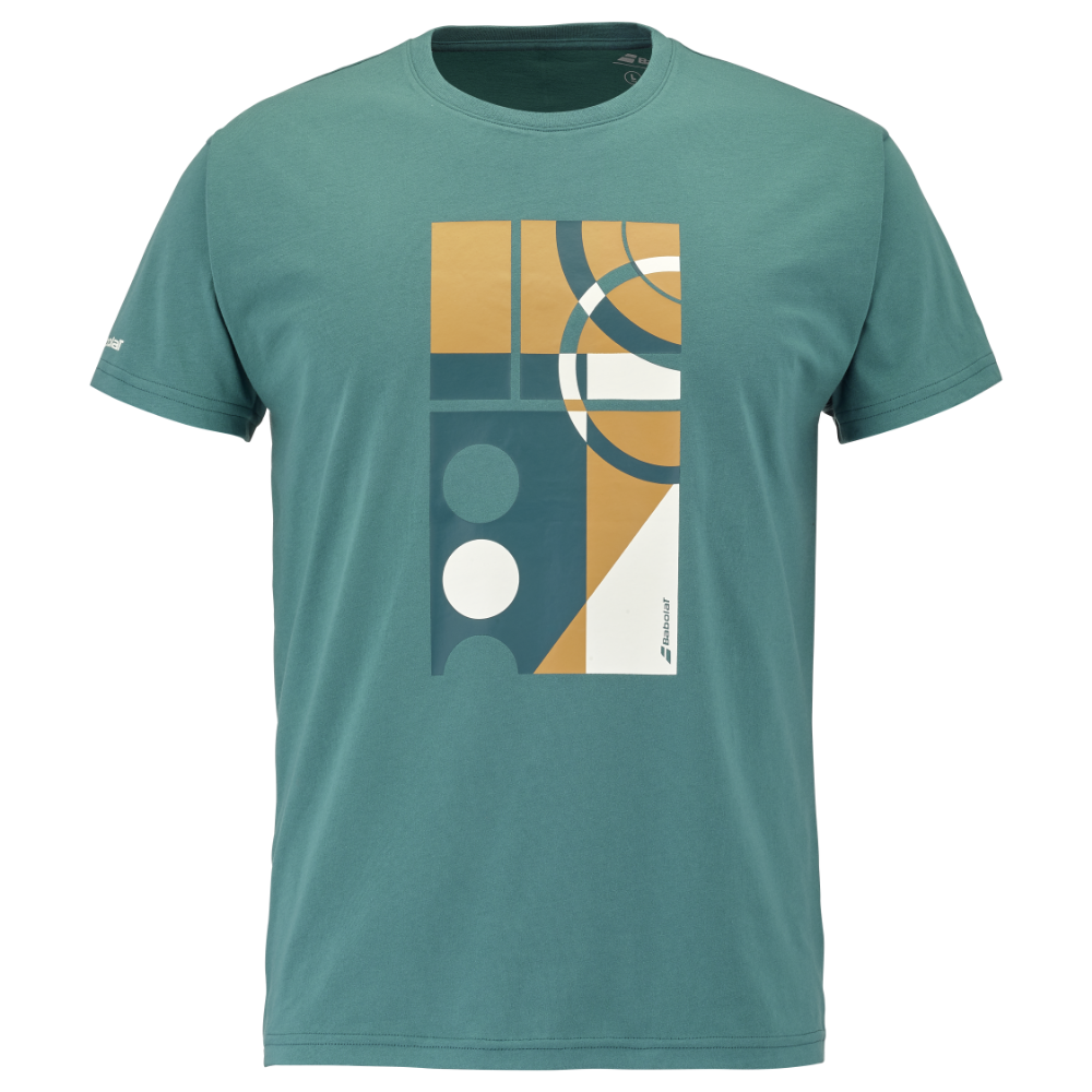 Babolat Exercise Message Tee green T-shirt 2026 - Esprit Padel Shop