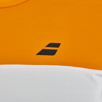 T-shirt Babolat Perf Crew Neck Tee Blanc/Orange - Esprit Padel Shop