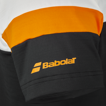 T-shirt Babolat Perf Crew Neck Tee Noir/Blanc - Esprit Padel Shop