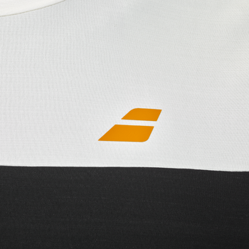 T-shirt Babolat Perf Crew Neck Tee Noir/Blanc - Esprit Padel Shop