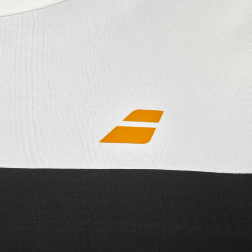 T-shirt Babolat Perf Crew Neck Tee Noir/Blanc - Esprit Padel Shop