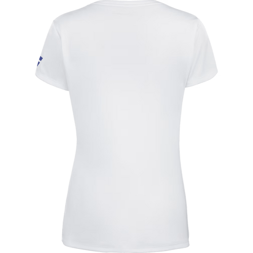 T-Shirt Babolat Play Cap Sleeve Top Blanc Femme 2024 Dos - Esprit Padel Shop