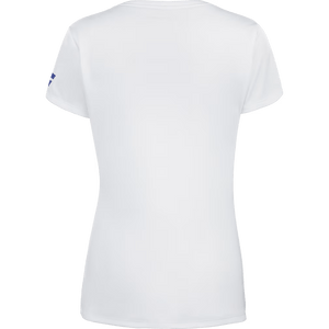 T-Shirt Babolat Play Cap Sleeve Top Blanc Femme 2024 Dos - Esprit Padel Shop