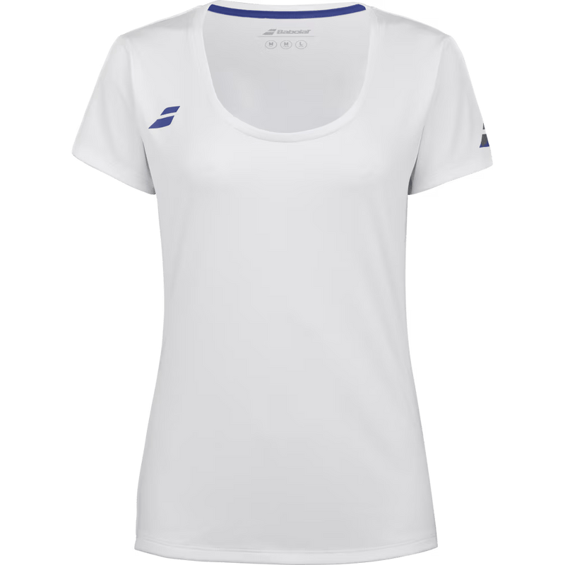 T-Shirt Babolat Play Cap Sleeve Top Blanc Femme 2024 Face - Esprit Padel Shop
