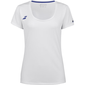 T-Shirt Babolat Play Cap Sleeve Top Blanc Femme 2024 Face - Esprit Padel Shop