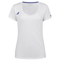 Babolat Play Cap Sleeve Top white/navy blue women's T-shirt