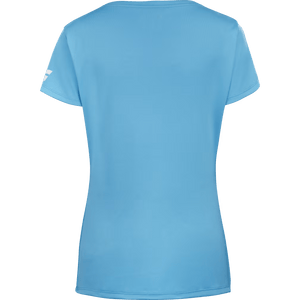 T-shirt Babolat Play Cap Sleeve Top Bleu Femme 2024 Dos - Esprit Padel Shop