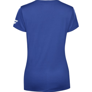 T-shirt Babolat Play Cap Sleeve Top Bleu Femme 2024 Dos - Esprit Padel Shop