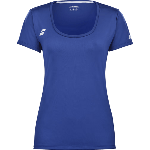 T-shirt Babolat Play Cap Sleeve Top Bleu Femme 2024 Face - Esprit Padel Shop