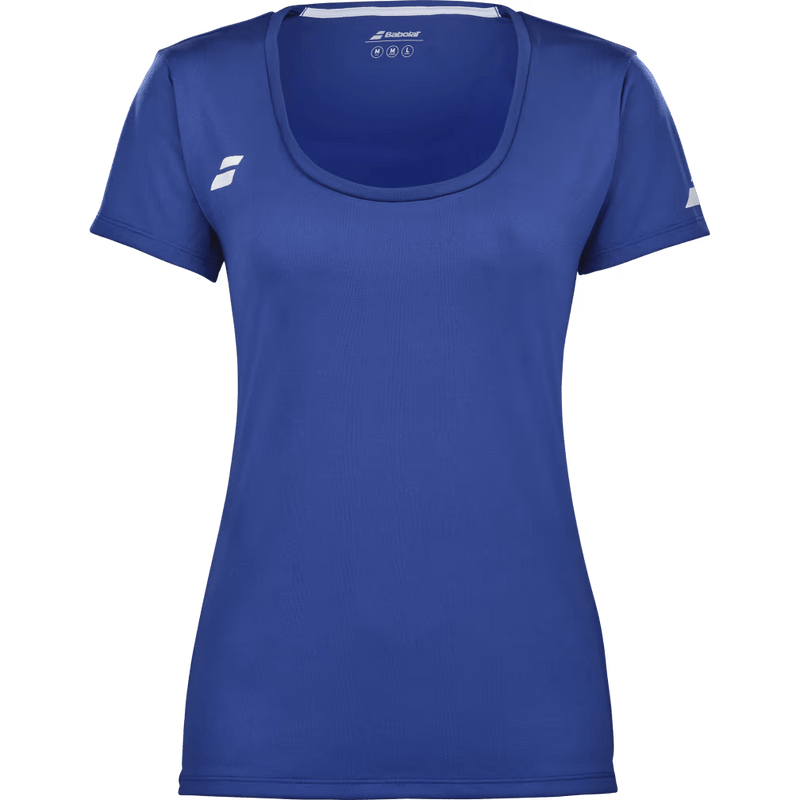 T-shirt Babolat Play Cap Sleeve Top Bleu Femme 2024 Face - Esprit Padel Shop