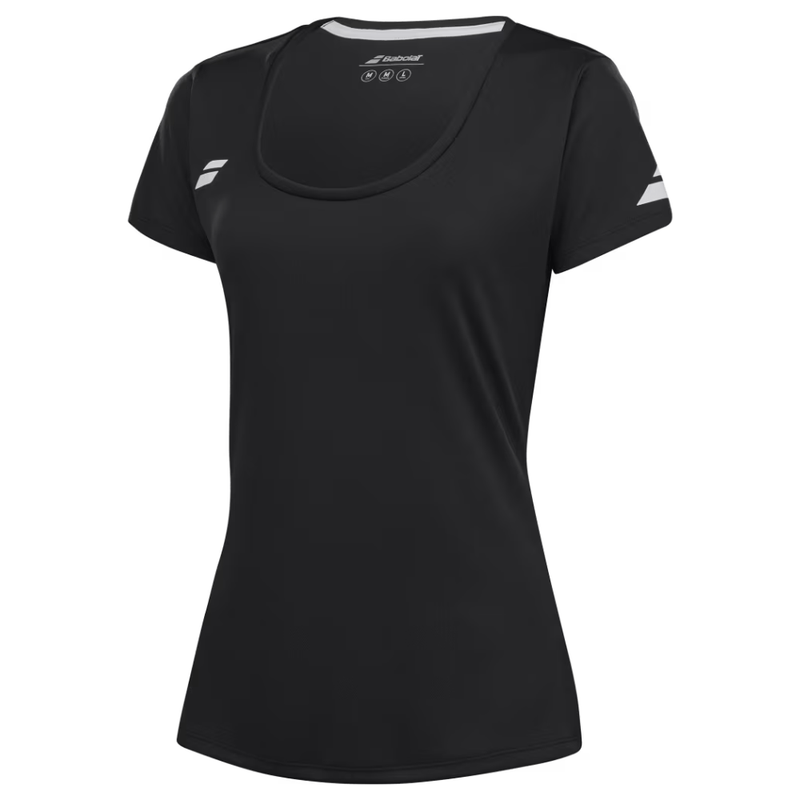 T-shirt Babolat Play Cap Sleeve Top Noir Femme 2024 - Esprit Padel Shop