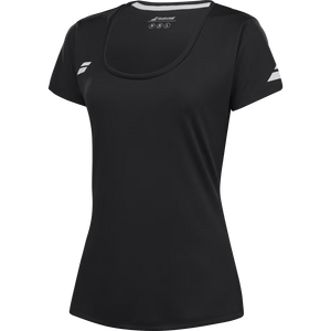 T-shirt Babolat Play Cap Sleeve Top Noir Femme 2024 3q - Esprit Padel Shop