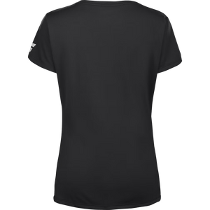 T-shirt Babolat Play Cap Sleeve Top Noir Femme 2024 Dos - Esprit Padel Shop