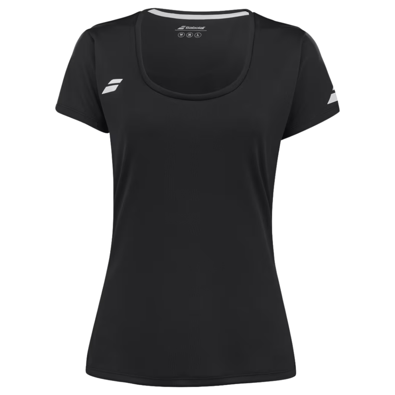 T-shirt Babolat Play Cap Sleeve Top Noir Femme 2024 - Esprit Padel Shop