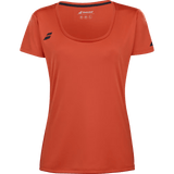 T-shirt Babolat Play Cap Sleeve Top Orange/Rouge Femme 2024 Face - Esprit Padel Shop