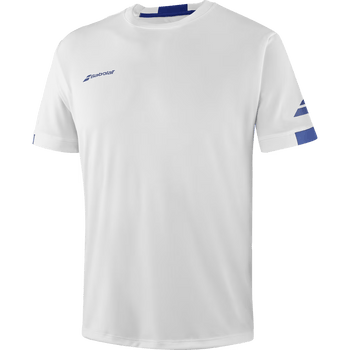 T-shirt Babolat Play Crew Neck Tee Boy Blanc Junior 2024 3q - Esprit Padel Shop