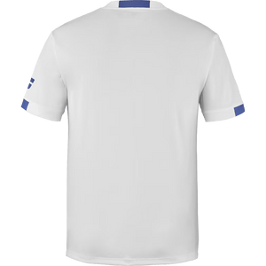 T-shirt Babolat Play Crew Neck Tee Boy Blanc Junior 2024 Dos - Esprit Padel Shop