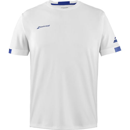 T-shirt Babolat Play Crew Neck Tee Boy Blanc Junior 2024 Face - Esprit Padel Shop