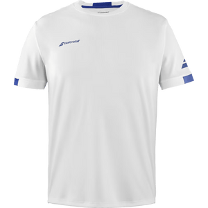 T-shirt Babolat Play Crew Neck Tee Boy Blanc Junior 2024 Face - Esprit Padel Shop