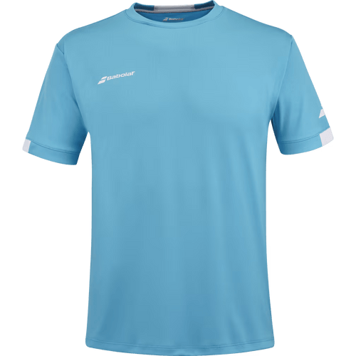 T-shirt Babolat Play Crew Neck Tee Boy Bleu Junior 2024 Face - Esprit Padel Shop
