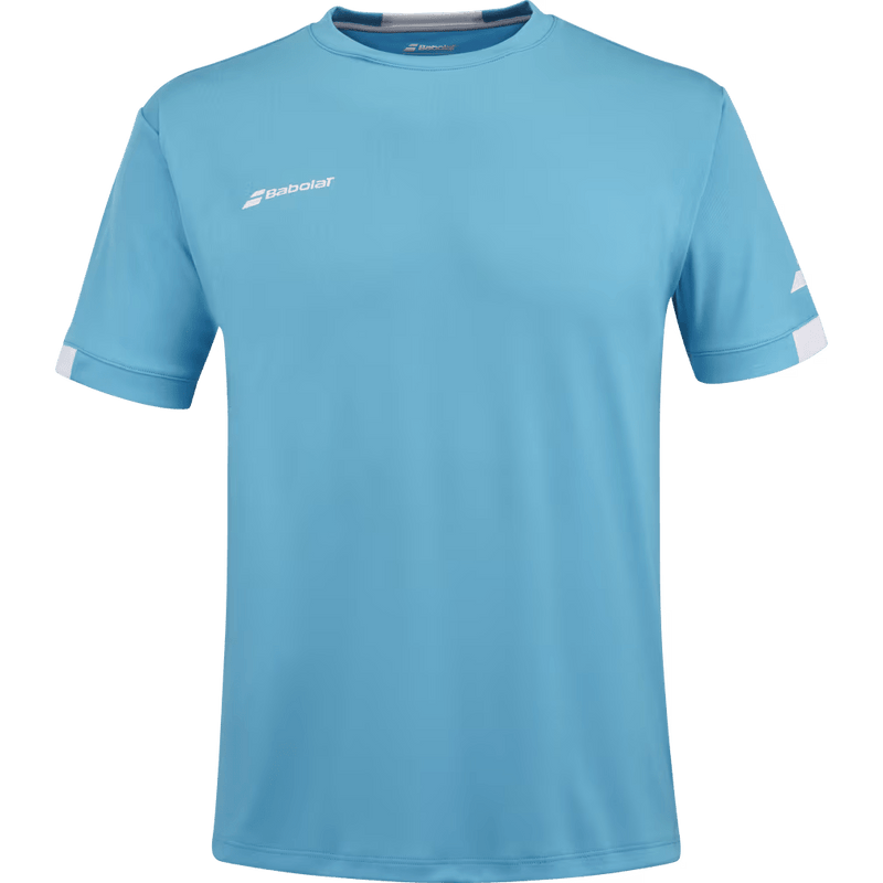 T-shirt Babolat Play Crew Neck Tee Boy Bleu Junior 2024 Face - Esprit Padel Shop