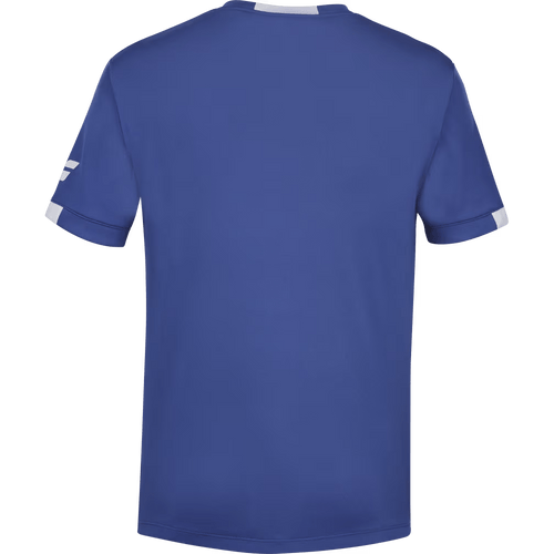 T-shirt Babolat Play Crew Neck Tee Boy Bleu Marine Junior 2024 Dos - Esprit Padel Shop