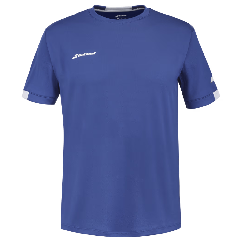 Maglia Babolat Play Crew Neck Tee Boy Blu Marino Junior 2024 - Esprit Padel Shop