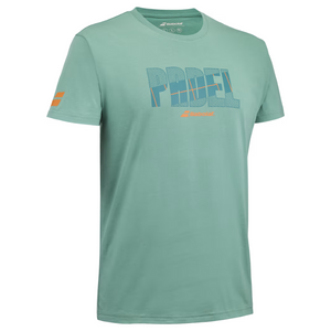 T-shirt Babolat Padel Cotton Tee Vert 2024 3q - Esprit Padel Shop