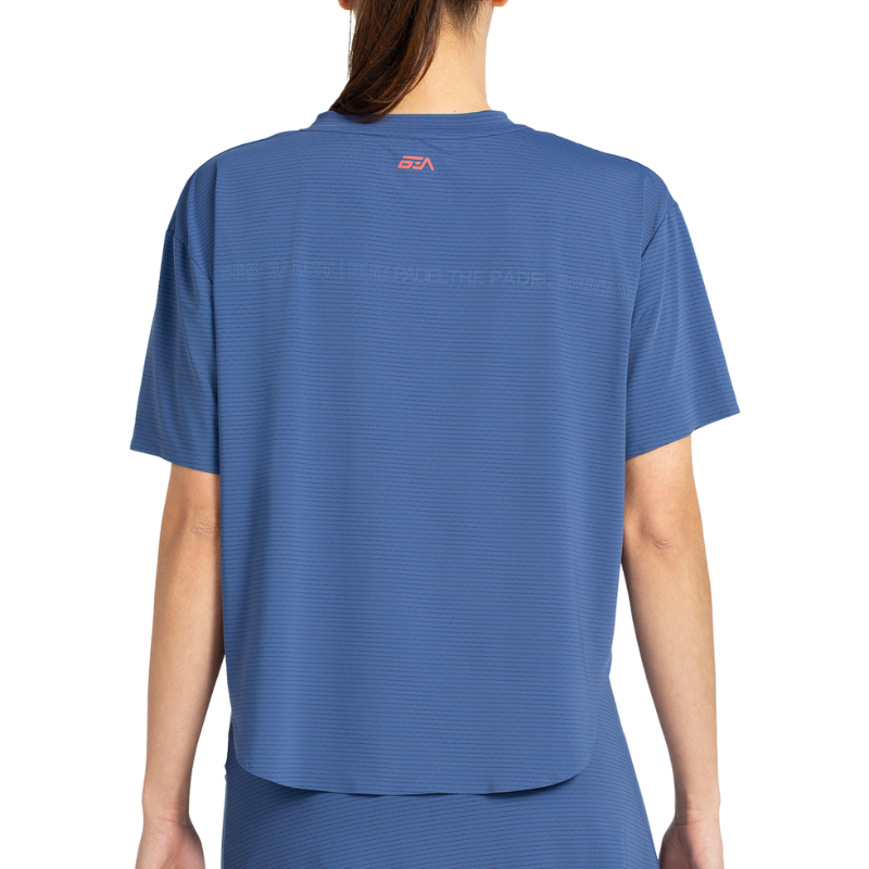 T-shirt Bullpadel Belvis Bleu Marine Femme - Esprit Padel Shop
